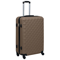 vidaXL Valise rigide Marron ABS