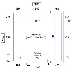 Chambre Froide Professionnelle - Hauteur 2010 mm - Combisteel