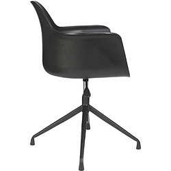 Acheter The Home Deco Factory Fauteuil pivotant en polyuréthane Chicago Noir.