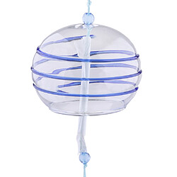 Avis windchime en verre de style japonais suspendus bénédiction cloches carillons éoliens maison 9