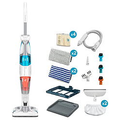 Aspirateur balai vapeur 2en1 filaire 1700w blanc/bleu - RY8544WH - ROWENTA