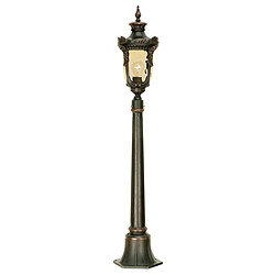 Elstead Lighting Borne d'extérieur à 1 lumière, taille moyenne, bronze vieilli IP44, E27