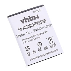 vhbw Li-Ion Batterie 1550mAh (3.7V) pour téléphone portable Smartphone Archos 45 Helium 4G, 45b Helium 4G comme AC300CA, TBW5986. 