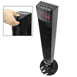 Acheter ECD Germany Ventilateur sur pied avec afficheur LED et télécommande - 45W - 116 x 31 cm - noir - avec 3 niveaux de vitesse et modes de ventilation