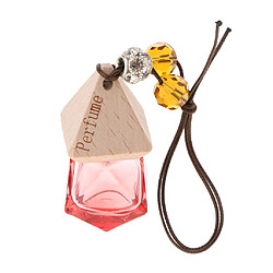 Vide bouteille de parfum en verre réutilisable suspendu pendentif voiture décor à la maison rouge bouteille de parfum rechargeable