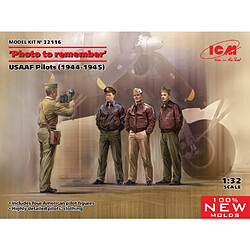 Icm Figurine Mignature "photo To Remember" Usaaf Pilots (1944-1945)