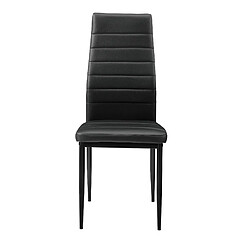 Avis Helloshop26 Lot de 2 chaises de salle à manger set de sièges empilables 96 cm noir 03_0005744