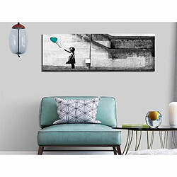 Paris Prix Tableau There is Always Hope Narrow Turquoise 40 x 120 cm