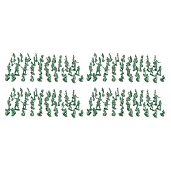 400pack 2cm Soldats Réalistes Modèle Figure Accessoire De Scène De Table De Sable kits de modèle de blockhaus de l'armée