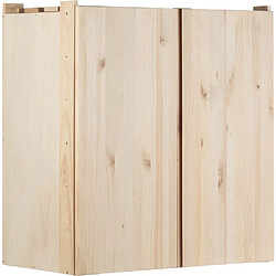 Astigarraga Armoire de rangement en pin massif Nova 76.5 x 40.5 x 79.5 cm. Armoire de rangement en pin massif Nova 76.5 x 40.5 x 79.5 cm