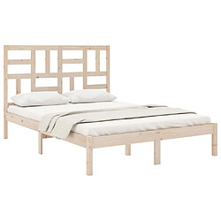 Avis Maison Chic Lit Moderne Chambre - Cadre/structure de lit pour adulte Bois massif 160x200 cm -MN81000