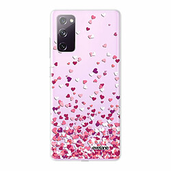 Evetane Coque Samsung Galaxy S20 FE 360 intégrale avant arrière transparente Coque Samsung Galaxy S20 FE 360 intégrale transparente Confettis De Coeur Tendance Evetane.