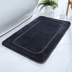 LUUCOZK Tapis de bain antidérapants absorbants à séchage rapide, tapis de décoration de salle de bain-pâte de haricots cendre-40x60cm 