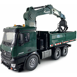 Amewi Mercedes-Benz Arocs Licence Camion grue avec benne RTR 1:14 vert