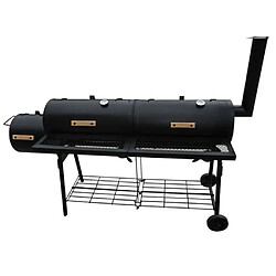 vidaXL Barbecue à fumoir Nevada XL Noir