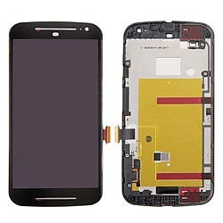 Wewoo Pour Motorola Moto G 2e noir génération 3 en 1 LCD + Frame + Touch Pad Assemblage de numériseur pièce détachée