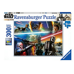 Avis Ravensburger Puzzle Premium 300 Pièces XXL Softclick Feux croisés Star Wars The Mandalorian Multicolore