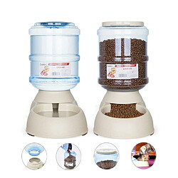 Universal Alimentateur automatique pour animaux de compagnie 3.8L Fontaine à eau de chat de grande capacité Bouteille d'eau pour animaux de compagnie pour chats et chiens Bol d'alimentation Distributeur d'eau | Fournitures d'alimentation et d'arrosage pour chats pas cher