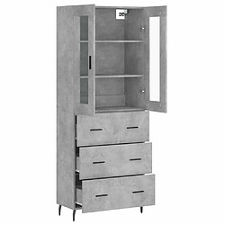 Acheter Maison Chic Buffet,Meuble de Rangement,commode pour salon,Cuisine Gris béton 69,5x34x180 cm Bois d'ingénierie -MN41304