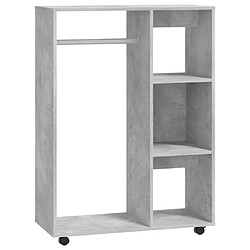 vidaXL Garde-robe Gris béton 80x40x110 cm Bois d’ingénierie