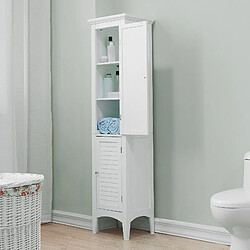 Versanora Armoire de rangement colonne salle de bain blanc Ethan Teamson Home ELG-588