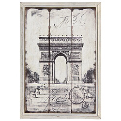 Aubry Gaspard Tableau en bois Paris Arc de Triomphe.