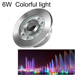 Wewoo 6W paysage coloré changement de couleur anneau LED lumière de fontaine sous-marine en acier inoxydable 