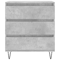 Maison Chic Buffet,Meuble de Rangement,commode pour salon,Cuisine Gris béton 60x35x70 cm Bois d'ingénierie -MN91566 pas cher