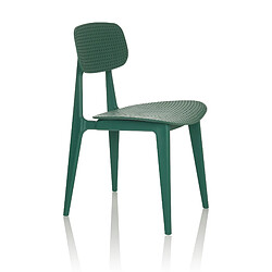 Chaise visiteur / chaise de jardin ARTIFO HOL Plastique vert hjh OFFICE pas cher