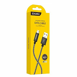 iKaku KSC-107 Câble de chargement Micro USB filaire souple 1m Noir pas cher