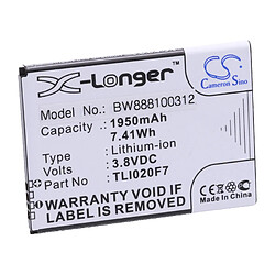 vhbw Li-Ion batterie 1950mAh (3.8V) pour téléphone portable mobil smartphone Alcatel One Touch 4 5.0, OT-5045, OT-5045A, OT-5045D, OT-5045J, OT-5045T 