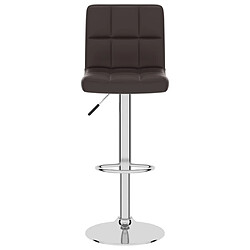 Avis vidaXL Tabouret de bar Marron Similicuir