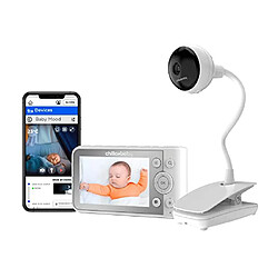 Chilly Moniteur bébé WiFi avec caméra Full HD 1080p et unité parentale vidéo 4,3" 