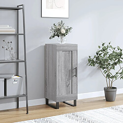 vidaXL Buffet Sonoma gris 34,5x34x90 cm Bois d'ingénierie