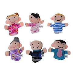 Universal 6pc History Finger Puppets 6 personnes membres de la famille Toys éducatifs | marionnettes 