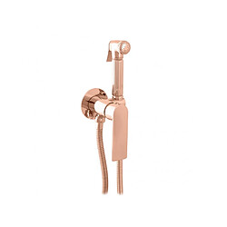 Rav Mitigeur bidet mural NIL en laiton rose gold poli avec arrêt sur la douchette 