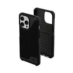 Urban Armor Gear Metropolis LT Housse Compatible Apple iPhone 14 Pro Max [Protection Contre Chutes Selon Les Normes Militaires, Chargement sans Fil (Qi) / Magnétique Compatible] Kevlar Noir