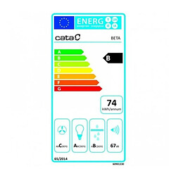 Hotte standard Cata 2093303 70 cm 790 m3/h 69 dB 240W Acier