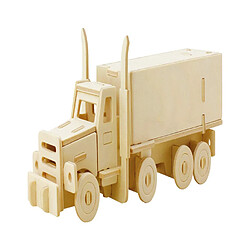 Marabu 0317000000004 Kids 3D Puzzle en Bois pour Camion, 38 pièces, env. 19 x 8 cm, Marron