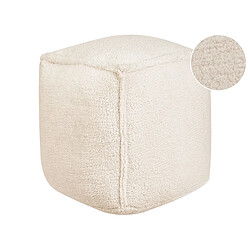 Beliani Pouf beige clair ALIPUR 