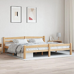 vidaXL Cadre de lit sans matelas bois massif de pin 200x200 cm 