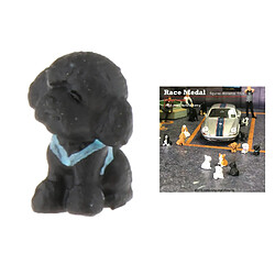 Acheter Mini Modèle De Nounours Miniature En Résine Pour Chien Diorama à L'échelle 1:64 Noir