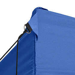 Acheter vidaXL Tente de réception pliable avec 4 parois 3x4 m Acier Bleu