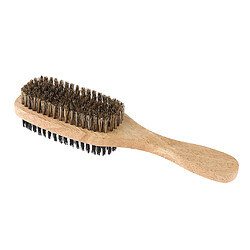 Avis Brosse à Moustache Pour Barbe Et Poils De Cheveux Pour Hommes, 2 Tailles, Avec Manche En Bois