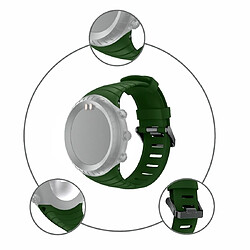 Wewoo Bracelet pour montre connectée en silicone Smart Watch Suunto Core vert armée pas cher