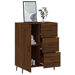 Avis vidaXL Buffet chêne marron 69,5x34x90 cm bois d'ingénierie