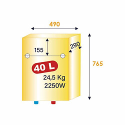 Avis Chauffe eau plat multi positions MALICIO 3 stéatite connecté 40L THERMOR 231063