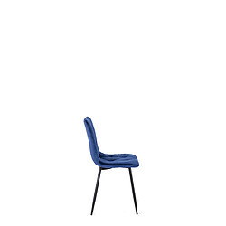 Avis Vivaldi Chaise ROBIN bleu marine Velours