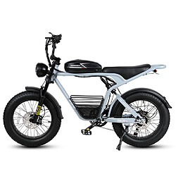 SAMEBIKE M20-I Vélo électrique - moteur 1200W batterie 48V18AH autonomie 65KM frein à disque hydraulique - Bleu 