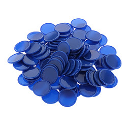 25MM barillet en plastique Coin Chip Money 100 barils un baril Concave Edge Blue jetons de poker